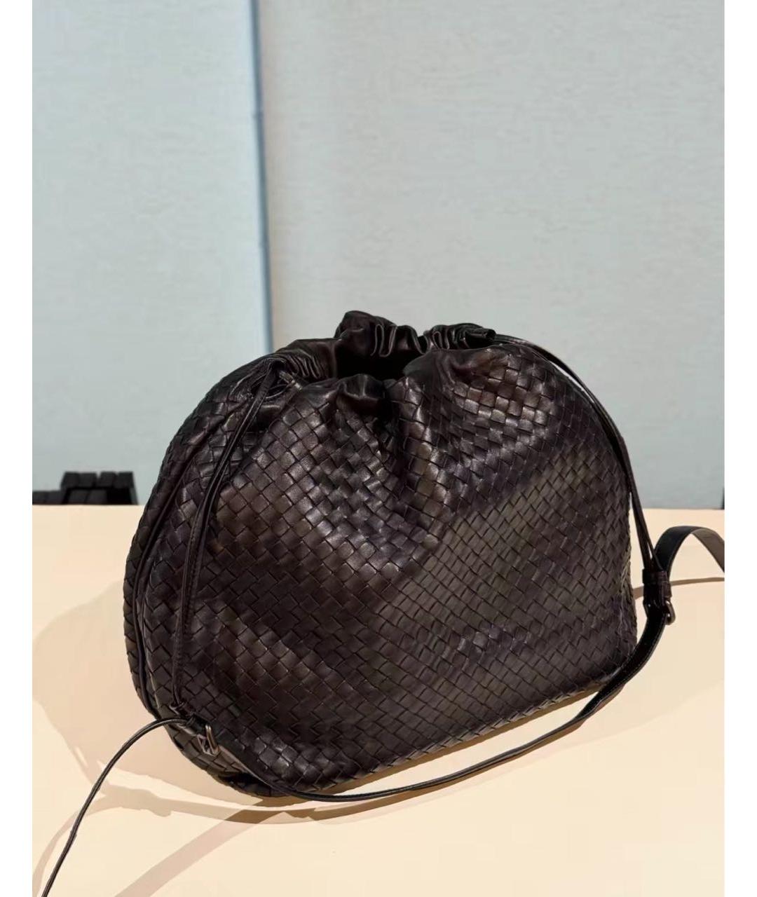 BOTTEGA VENETA Коричневая кожаная сумка тоут, фото 5