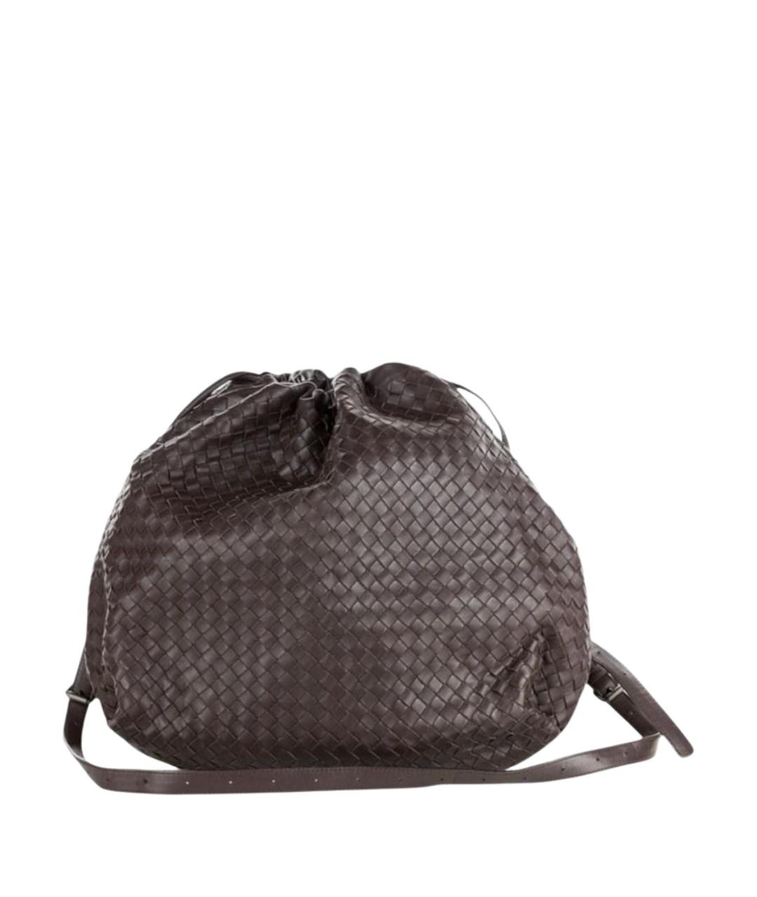 BOTTEGA VENETA Коричневая кожаная сумка тоут, фото 1