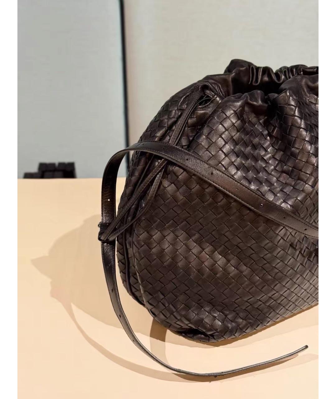 BOTTEGA VENETA Коричневая кожаная сумка тоут, фото 6