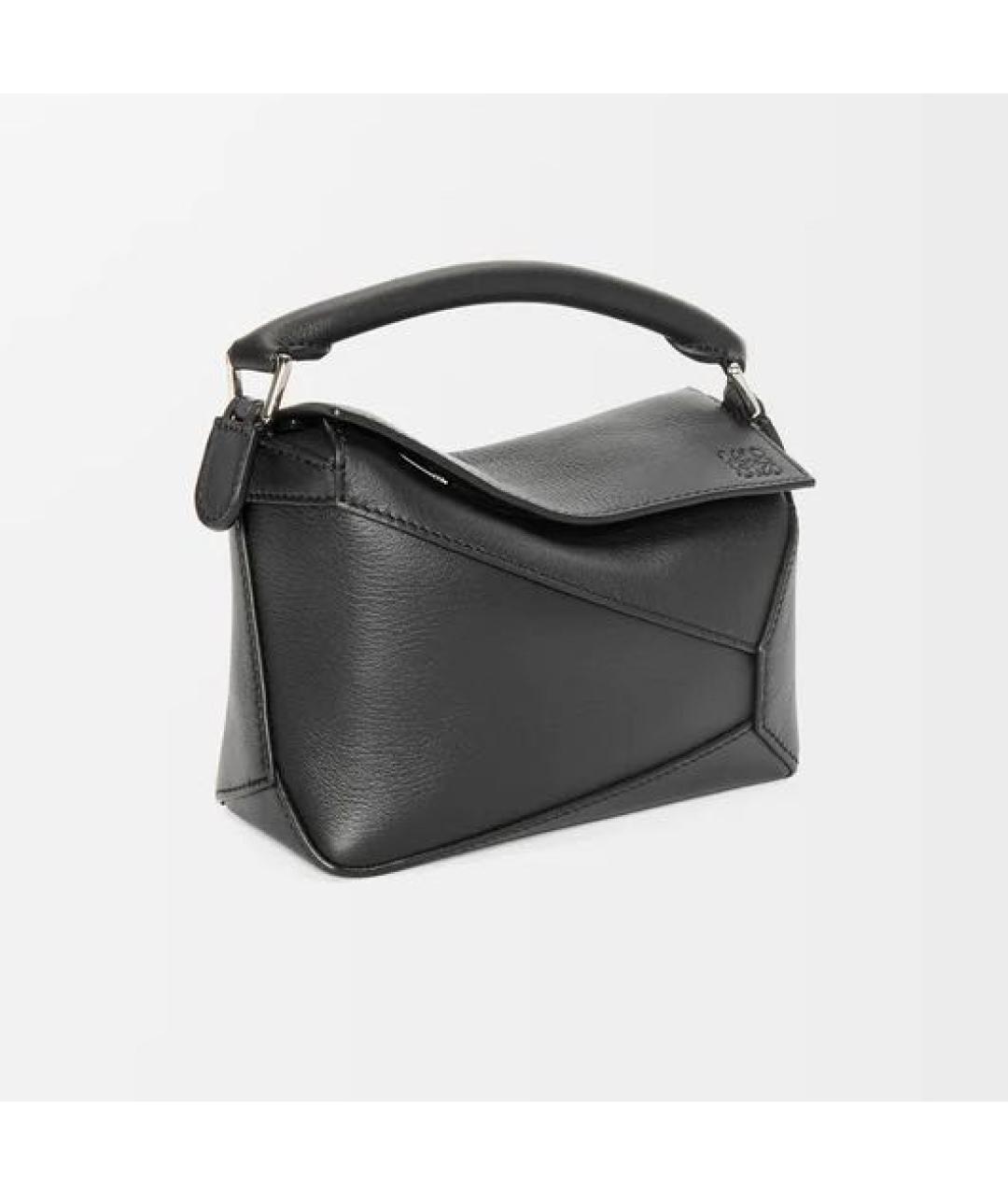 LOEWE Черная кожаная сумка через плечо, фото 4