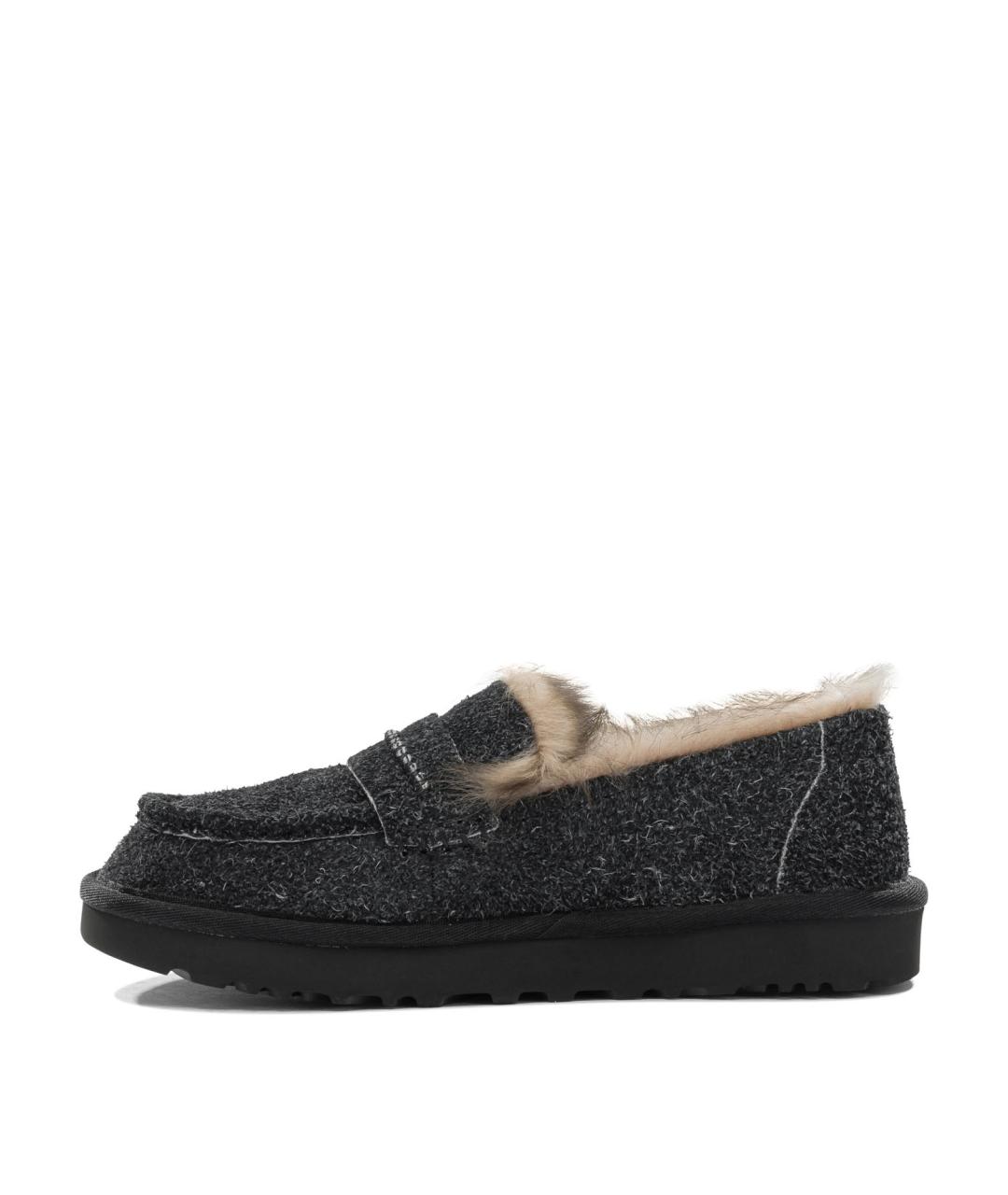 UGG AUSTRALIA Черные замшевые лоферы, фото 3