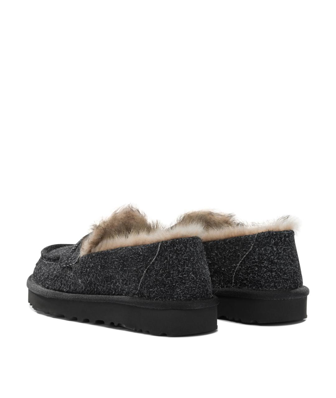UGG AUSTRALIA Черные замшевые лоферы, фото 4