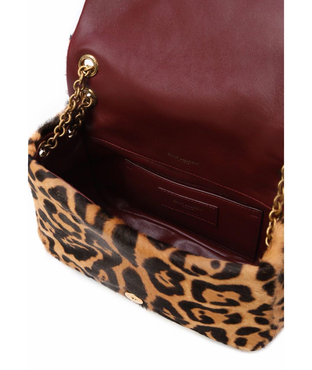 SAINT LAURENT Коричневая сумка через плечо, фото 5