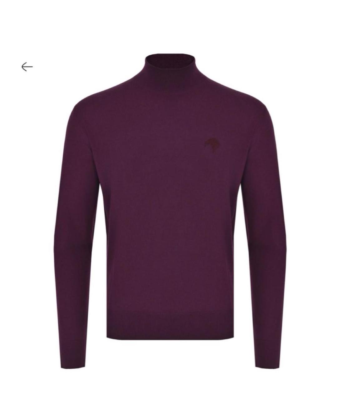 STEFANO RICCI Фиолетовая шерстяная водолазка, фото 5