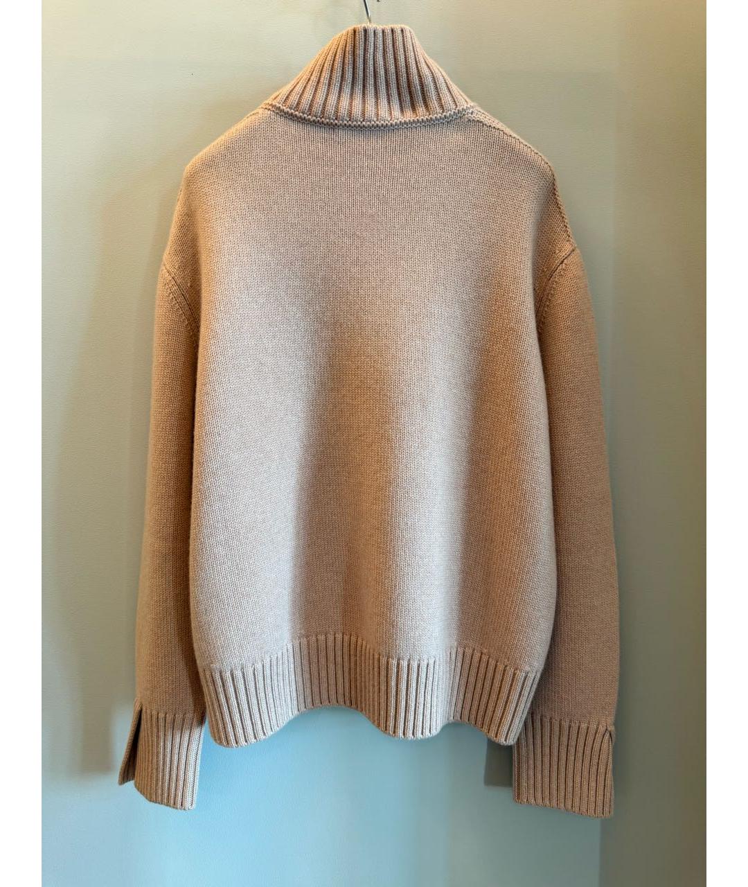 LORO PIANA Бежевый кашемировый джемпер / свитер, фото 3