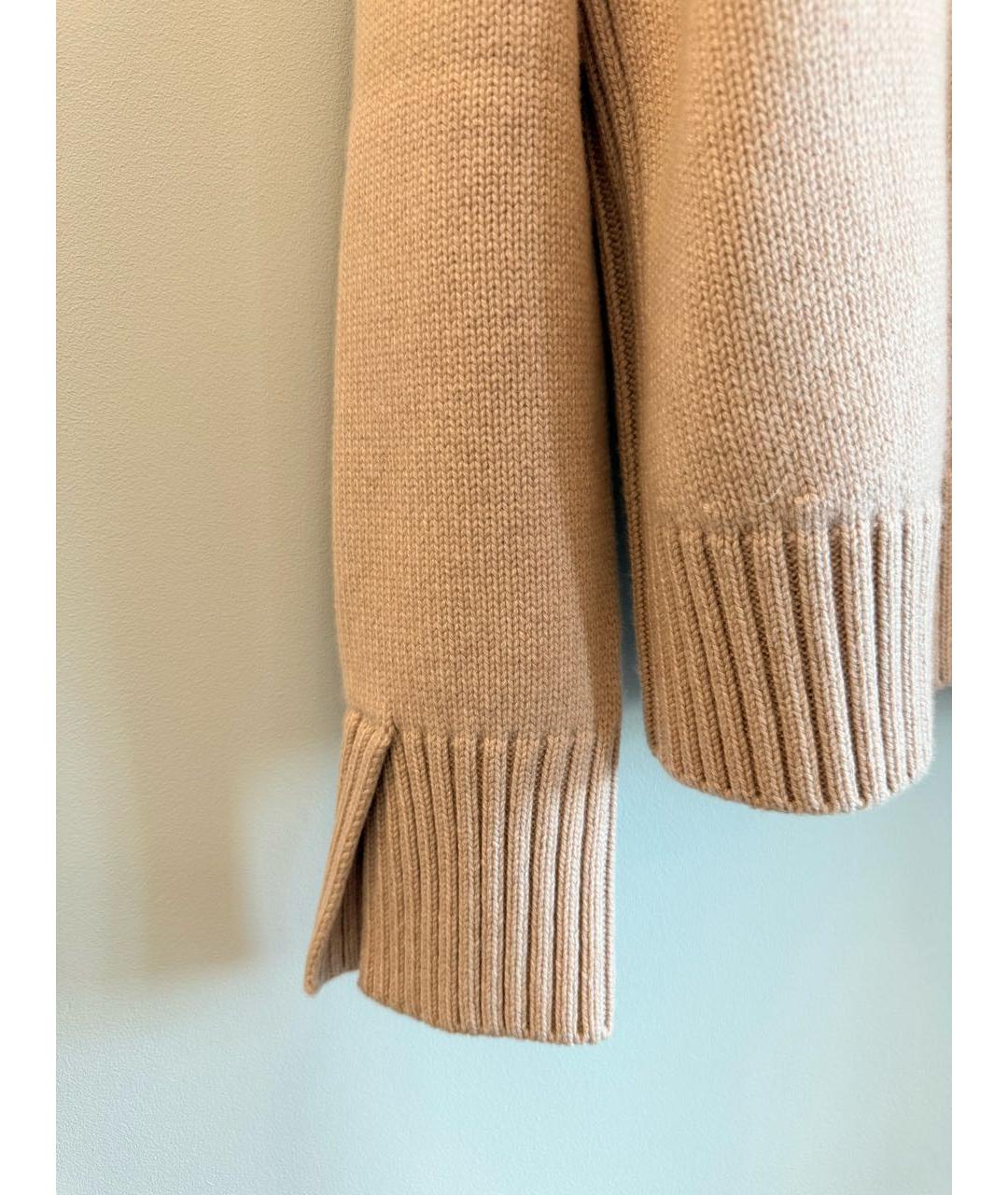 LORO PIANA Бежевый кашемировый джемпер / свитер, фото 4