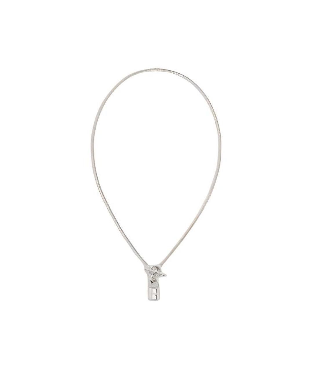 HERMES Серебряное серебряное колье, фото 2