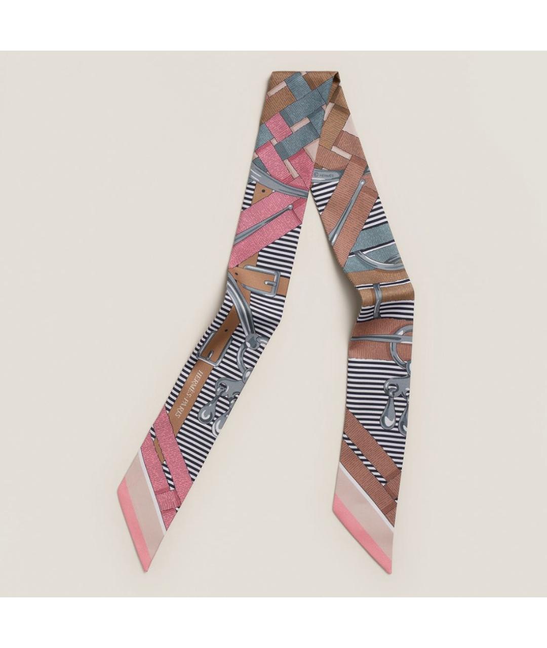 HERMES Мульти шелковый платок, фото 4