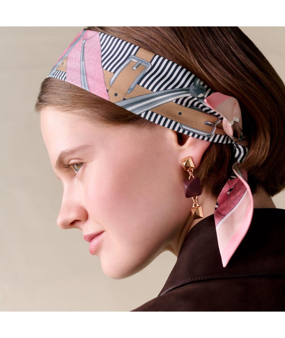 HERMES Мульти шелковый платок, фото 2