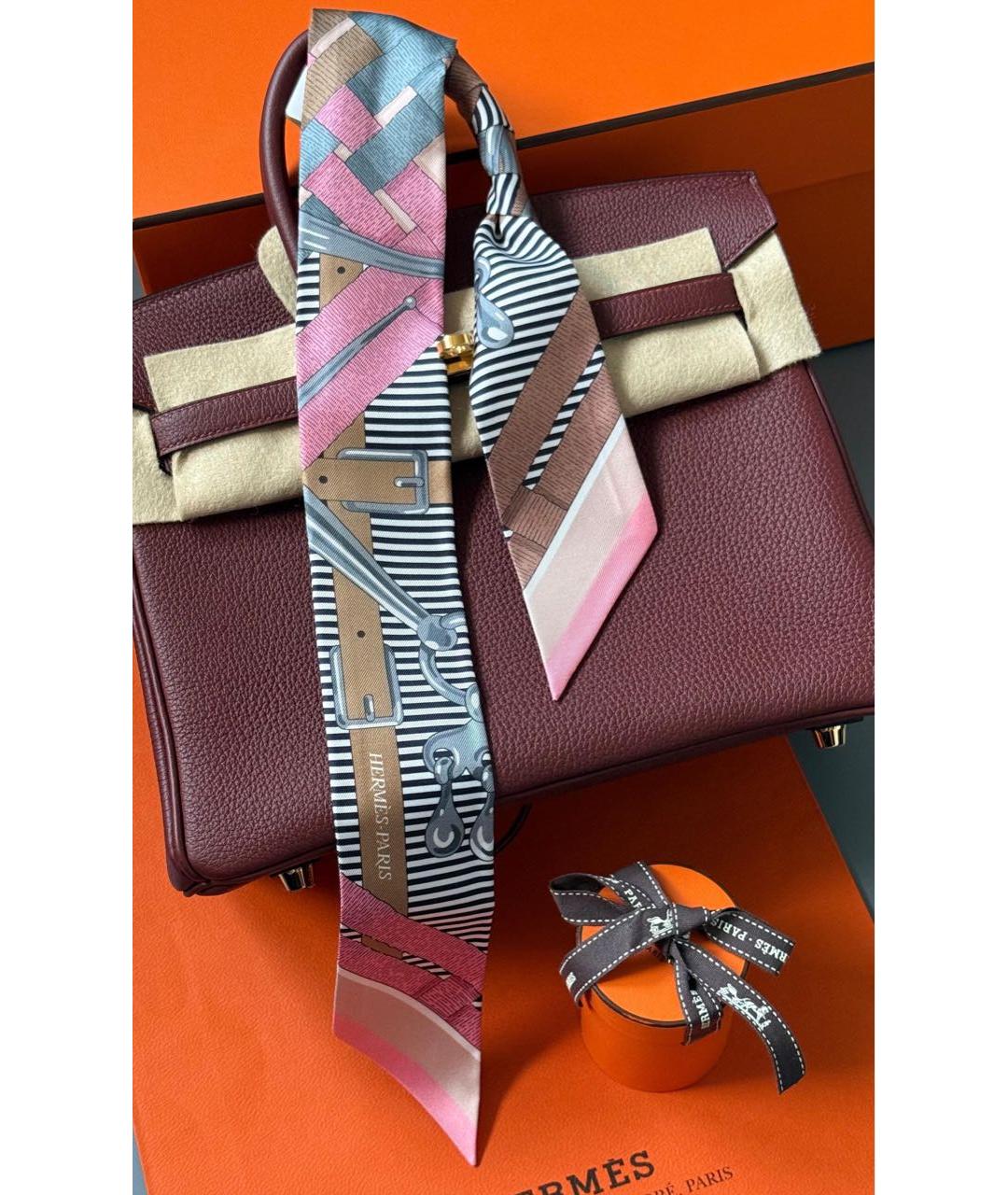 HERMES Мульти шелковый платок, фото 3