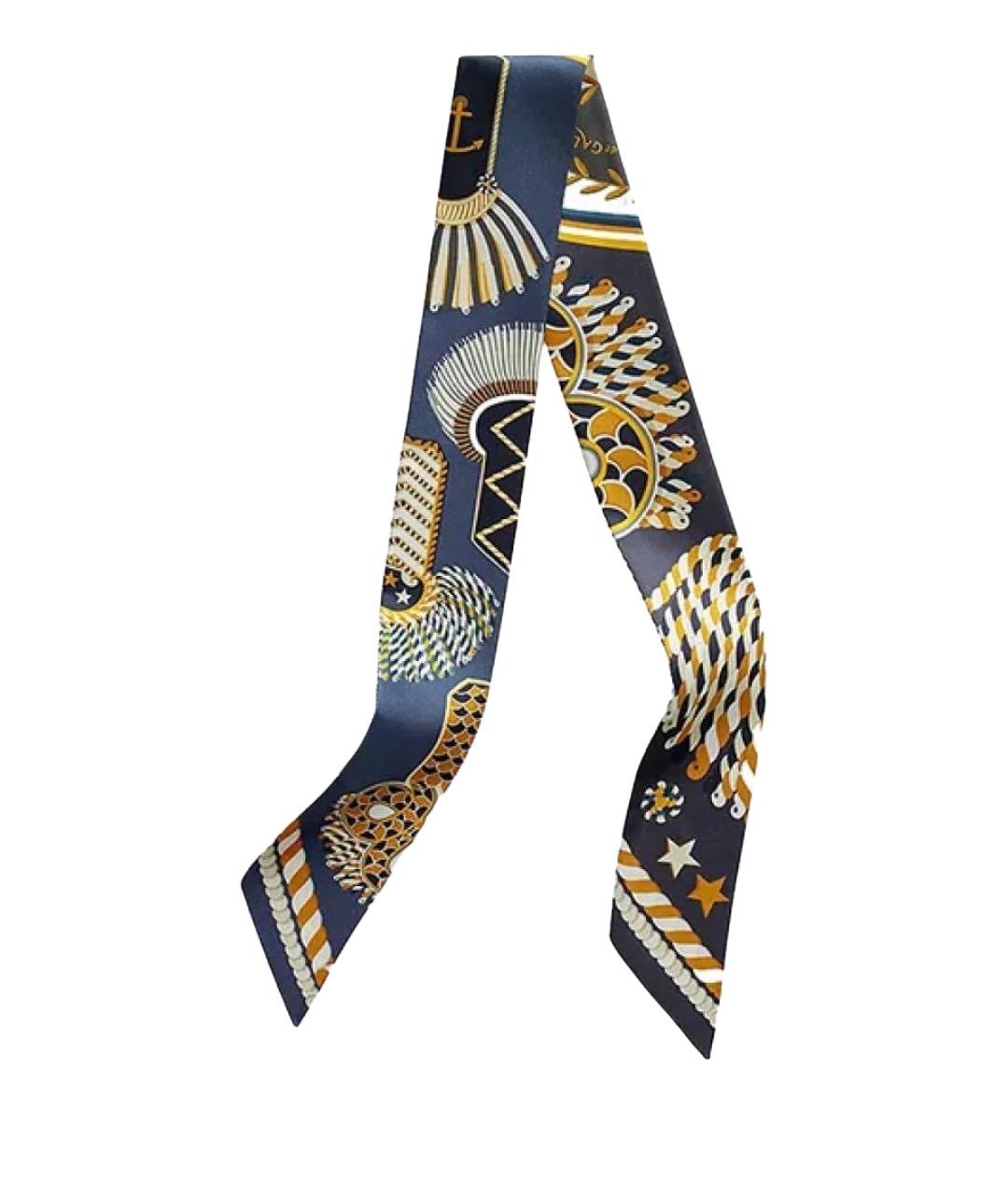 HERMES Мульти шелковый платок, фото 1