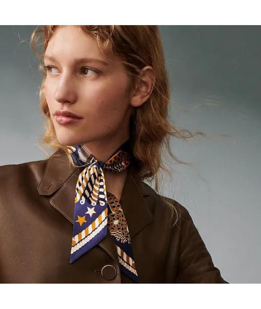 HERMES Мульти шелковый платок, фото 3