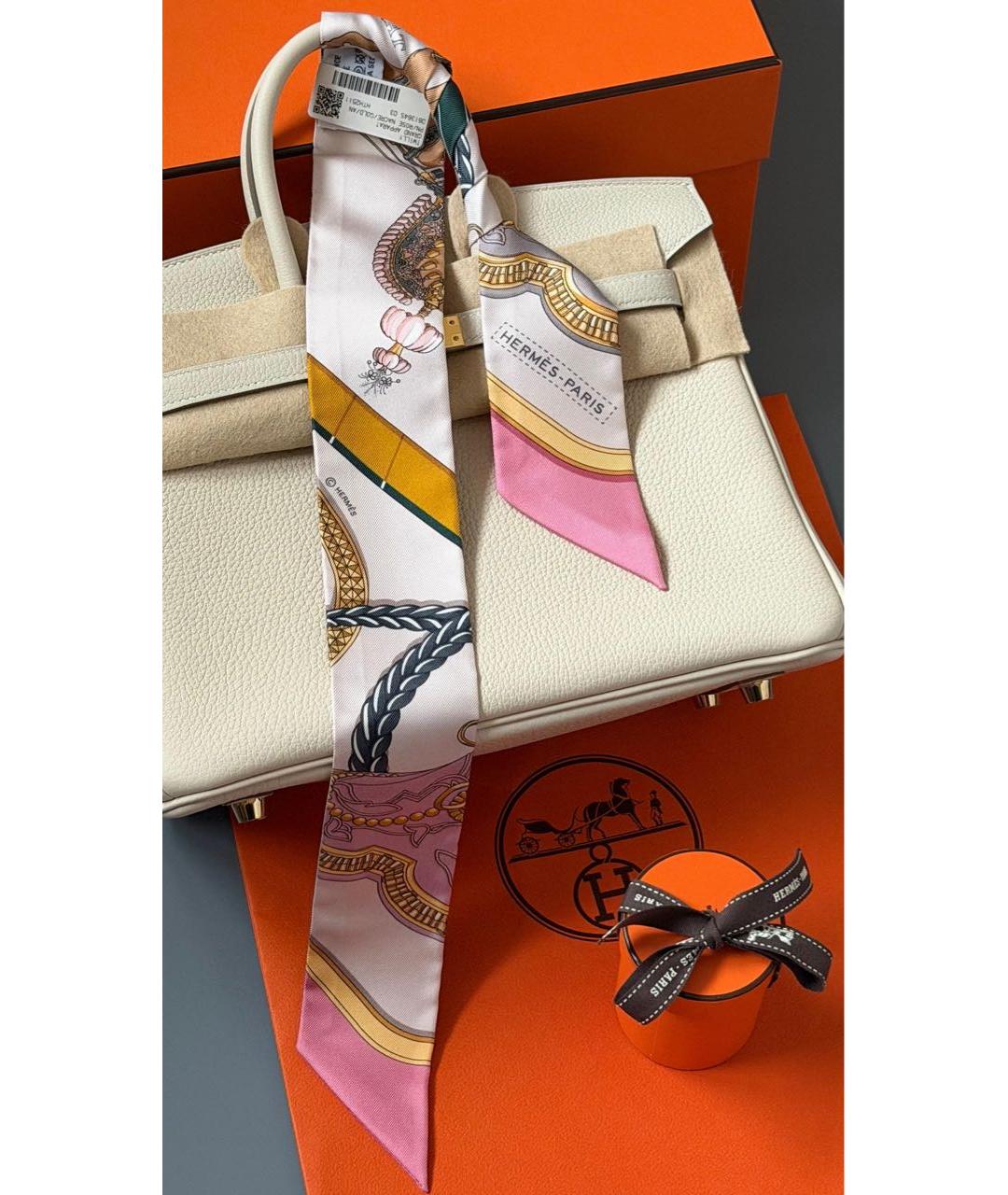 HERMES Мульти шелковый платок, фото 3