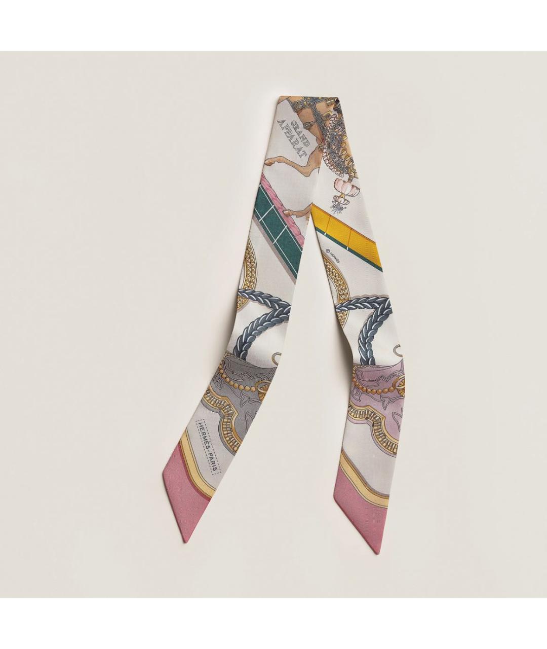 HERMES Мульти шелковый платок, фото 4