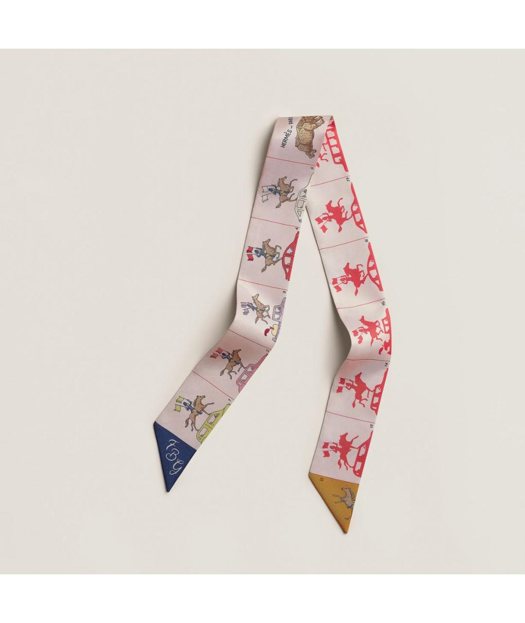 HERMES Мульти шелковый платок, фото 4