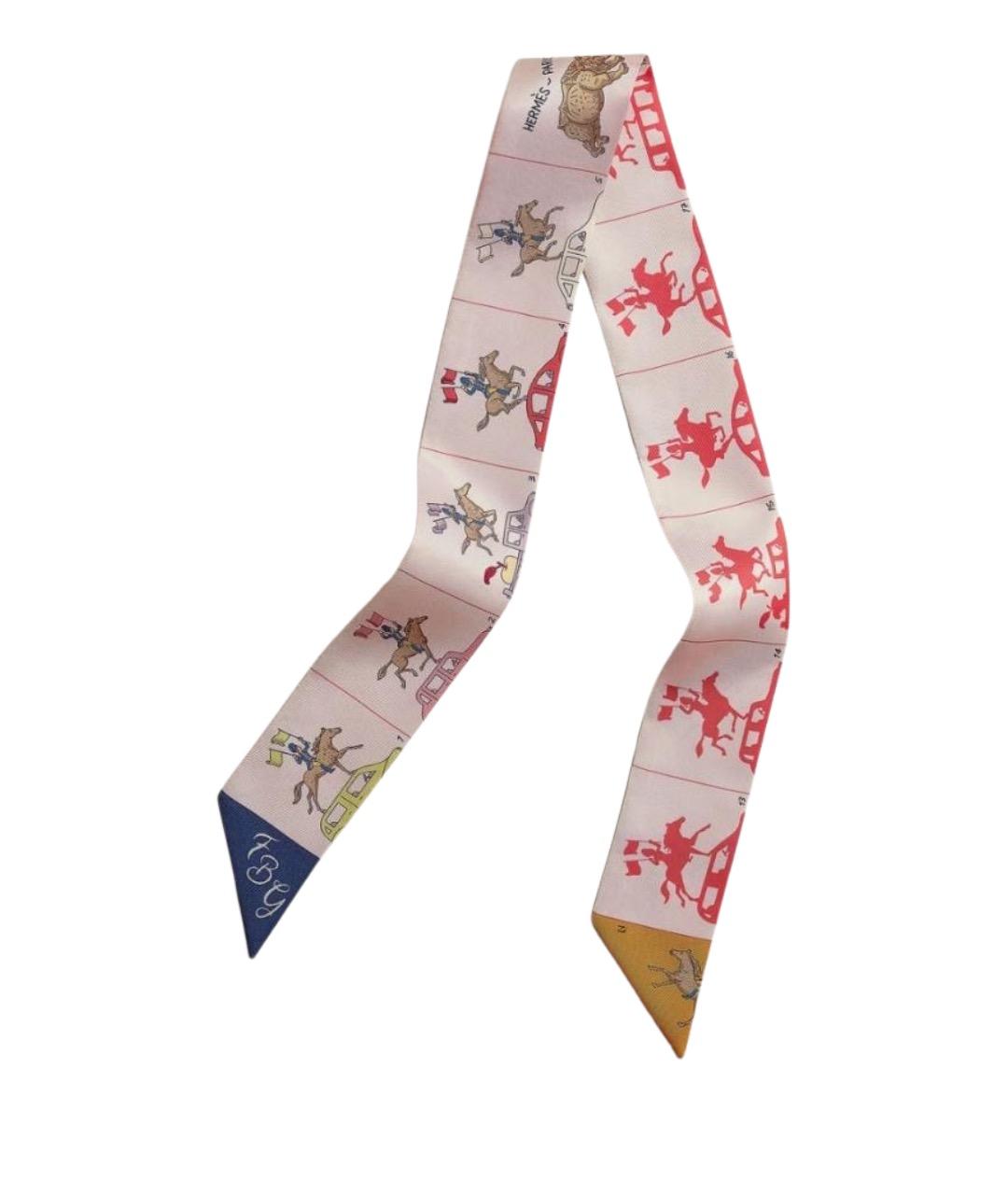 HERMES Мульти шелковый платок, фото 1