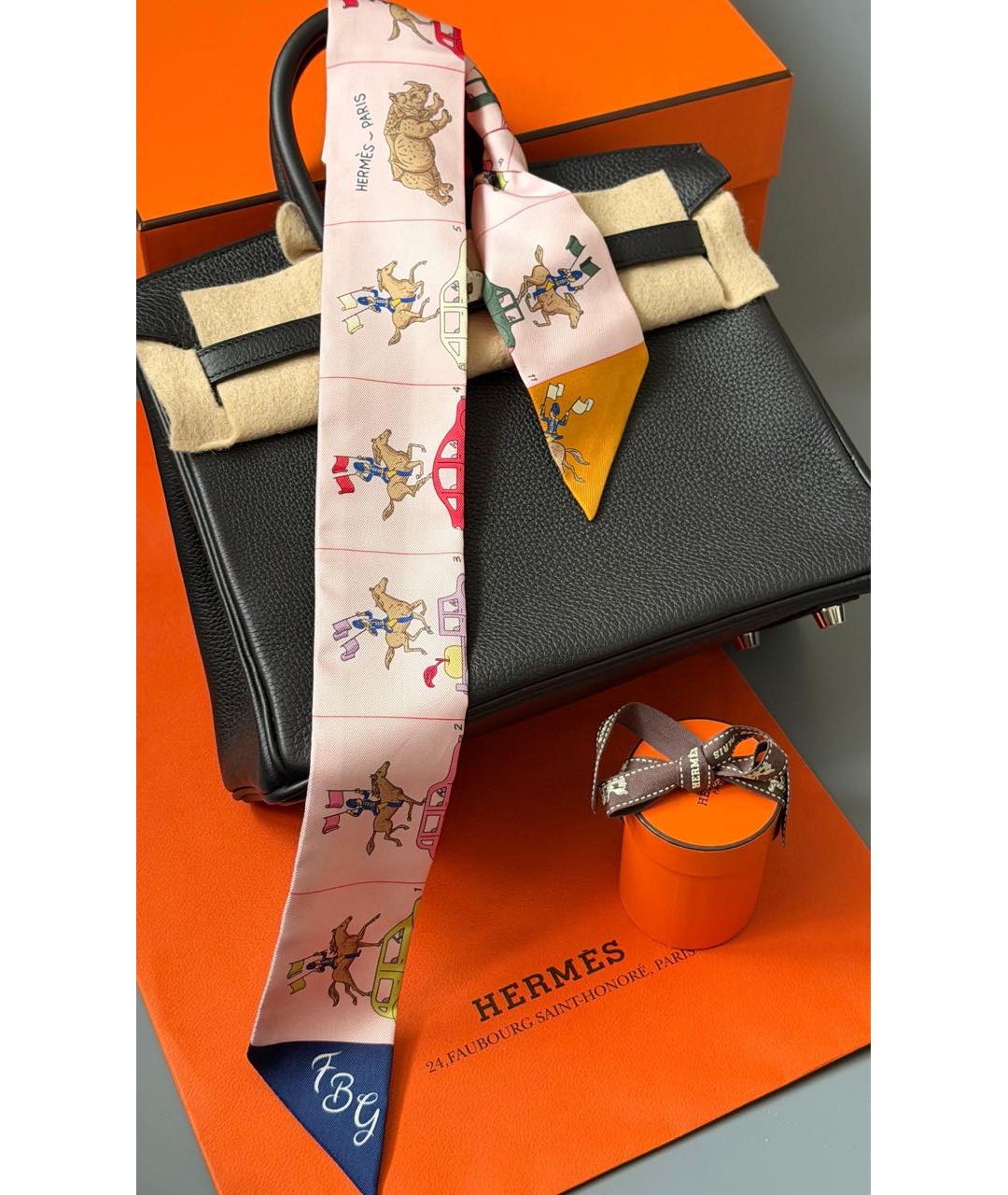 HERMES Мульти шелковый платок, фото 3