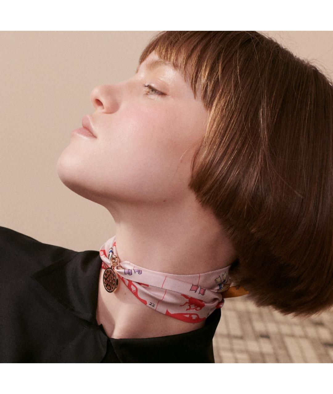 HERMES Мульти шелковый платок, фото 2