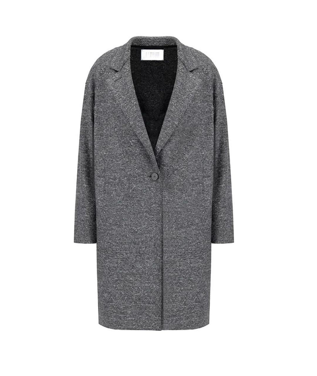 HARRIS WHARF LONDON Серое шерстяное пальто, фото 1
