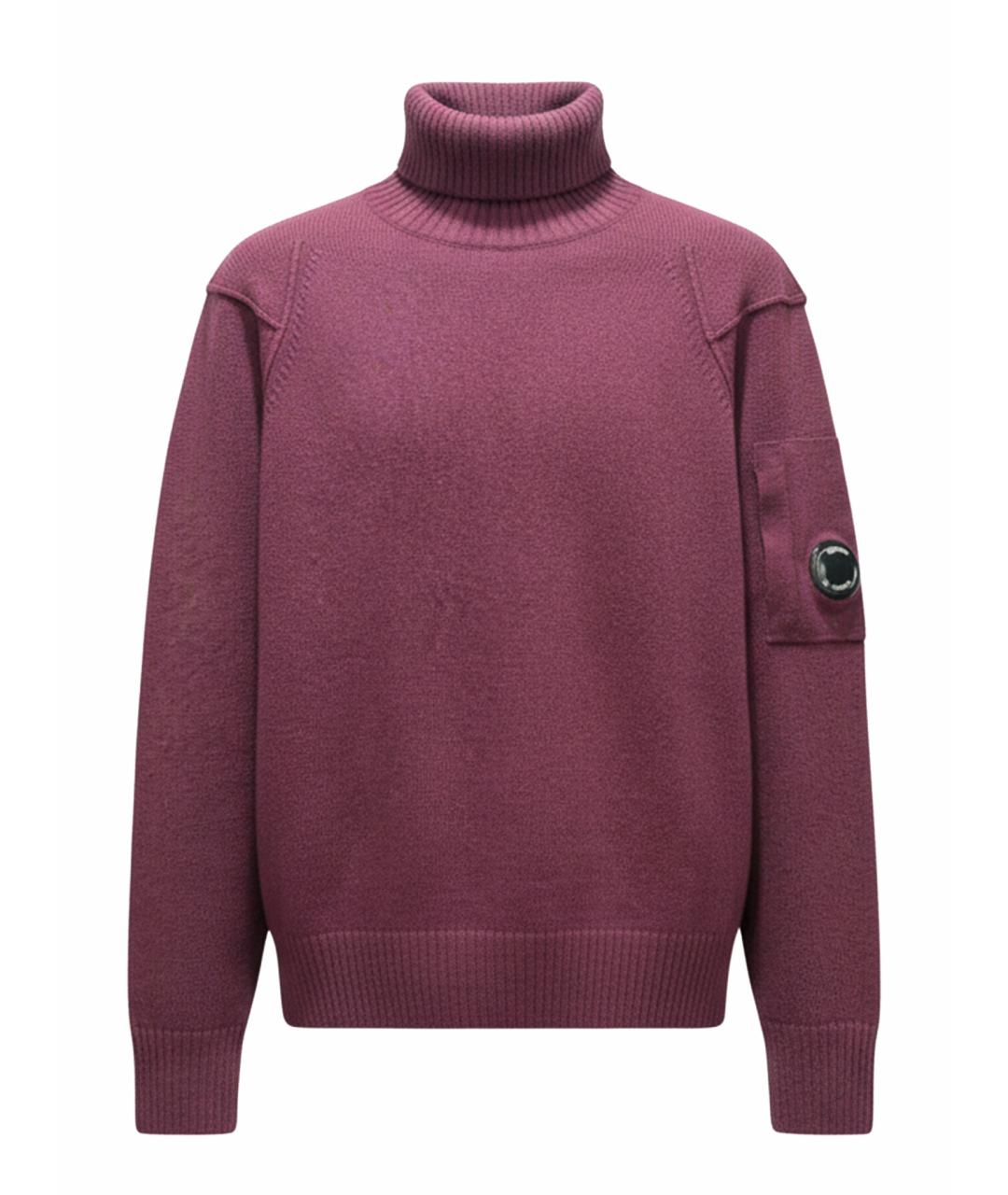 CP COMPANY Бордовый шерстяной джемпер / свитер, фото 1