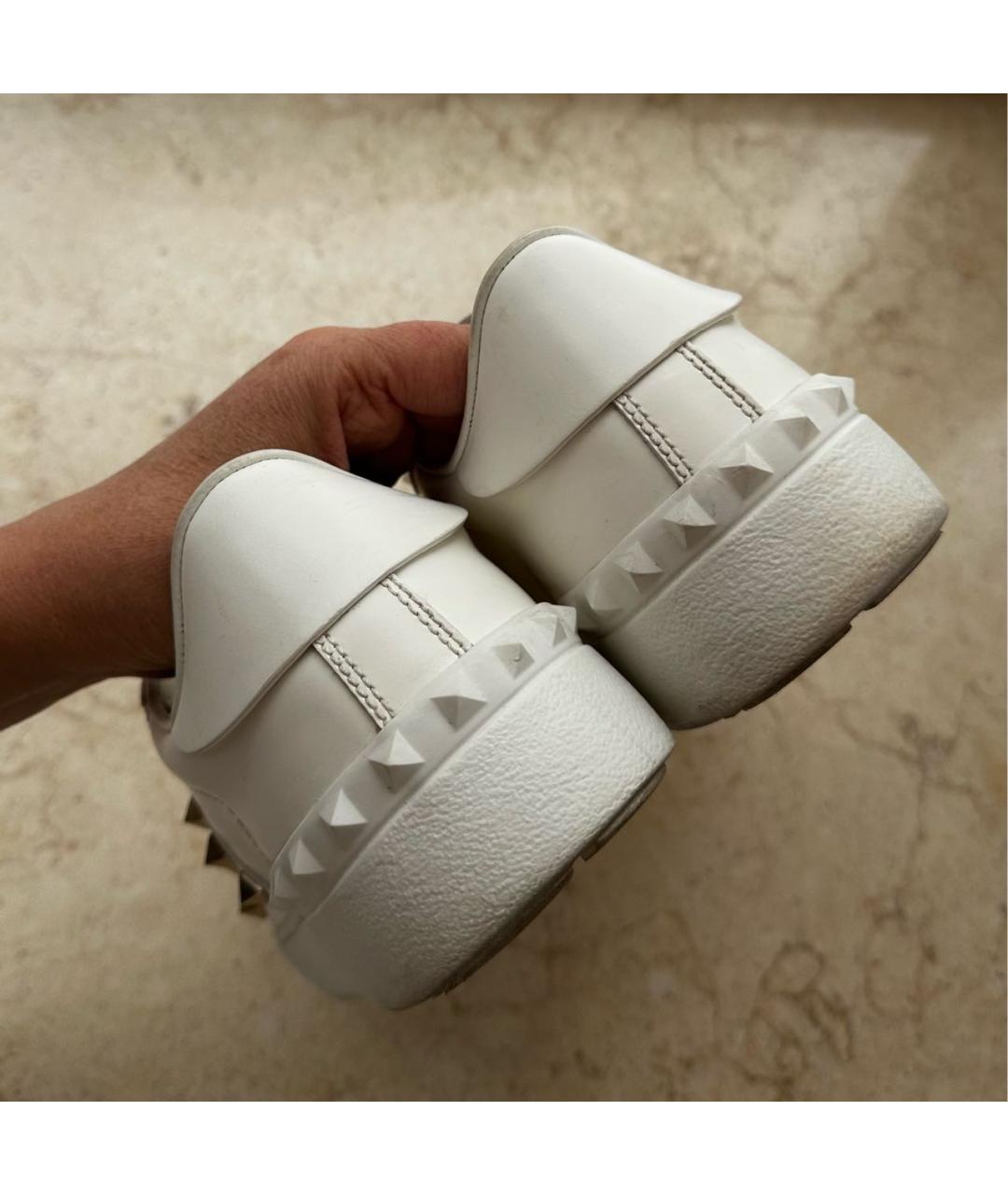 VALENTINO Белые кожаные кеды, фото 4
