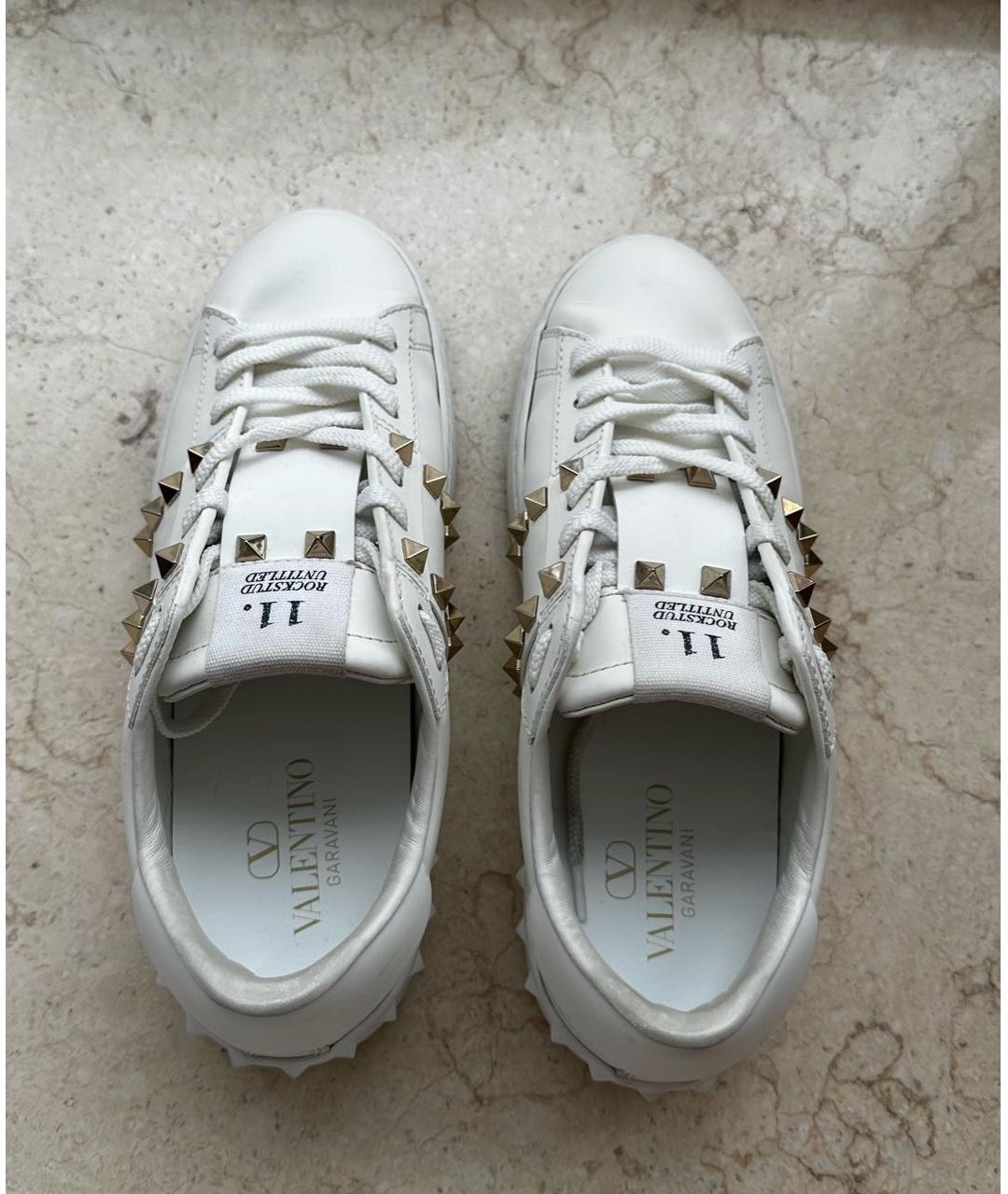 VALENTINO Белые кожаные кеды, фото 3