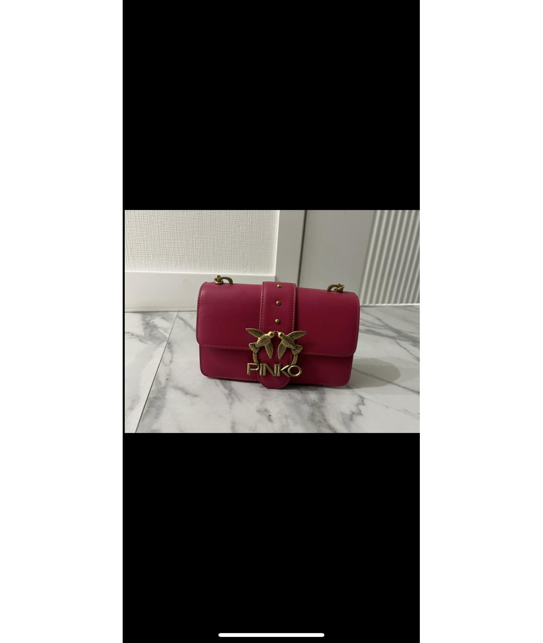 PINKO Розовая сумка через плечо, фото 3