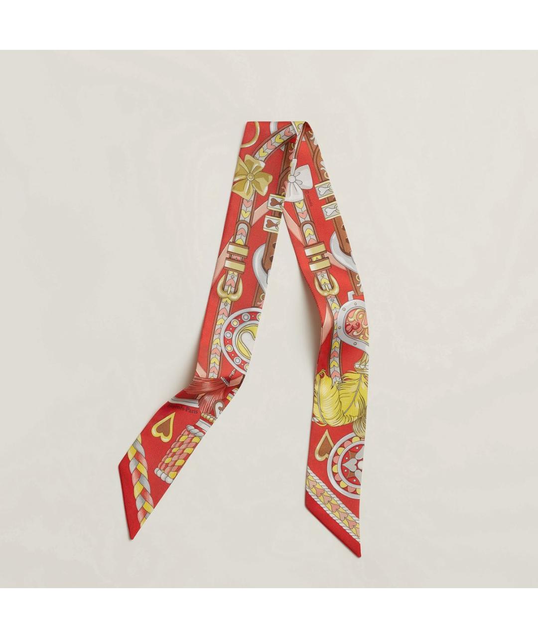 HERMES Мульти шелковый платок, фото 4