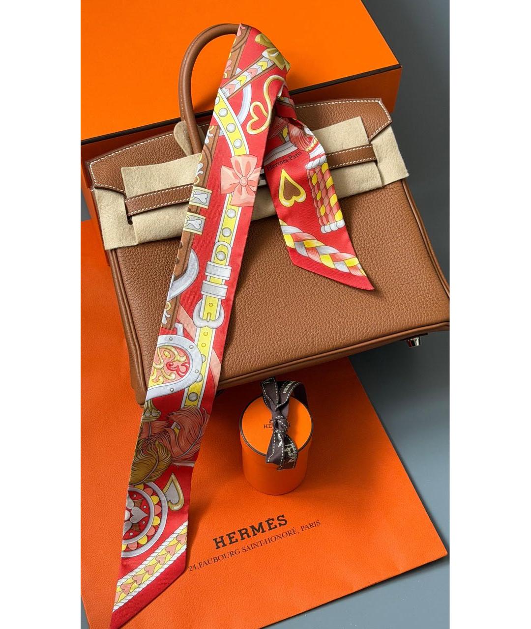 HERMES Мульти шелковый платок, фото 3