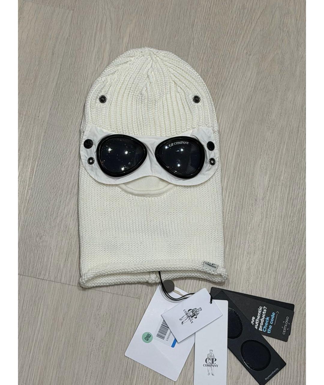 CP COMPANY Белая шерстяная шапка, фото 5