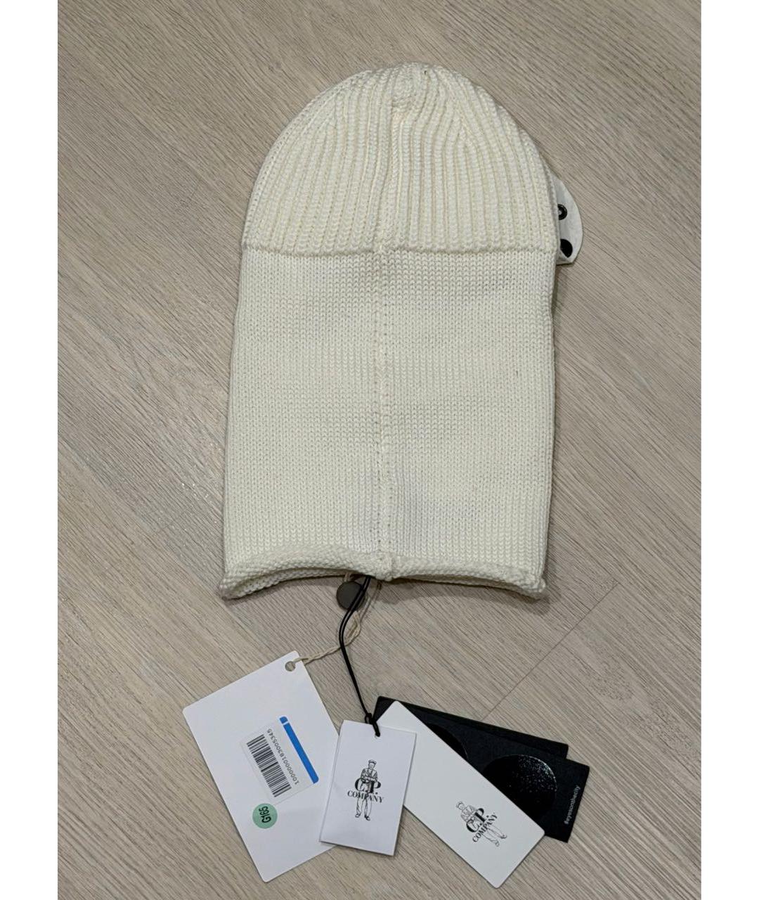 CP COMPANY Белая шерстяная шапка, фото 3