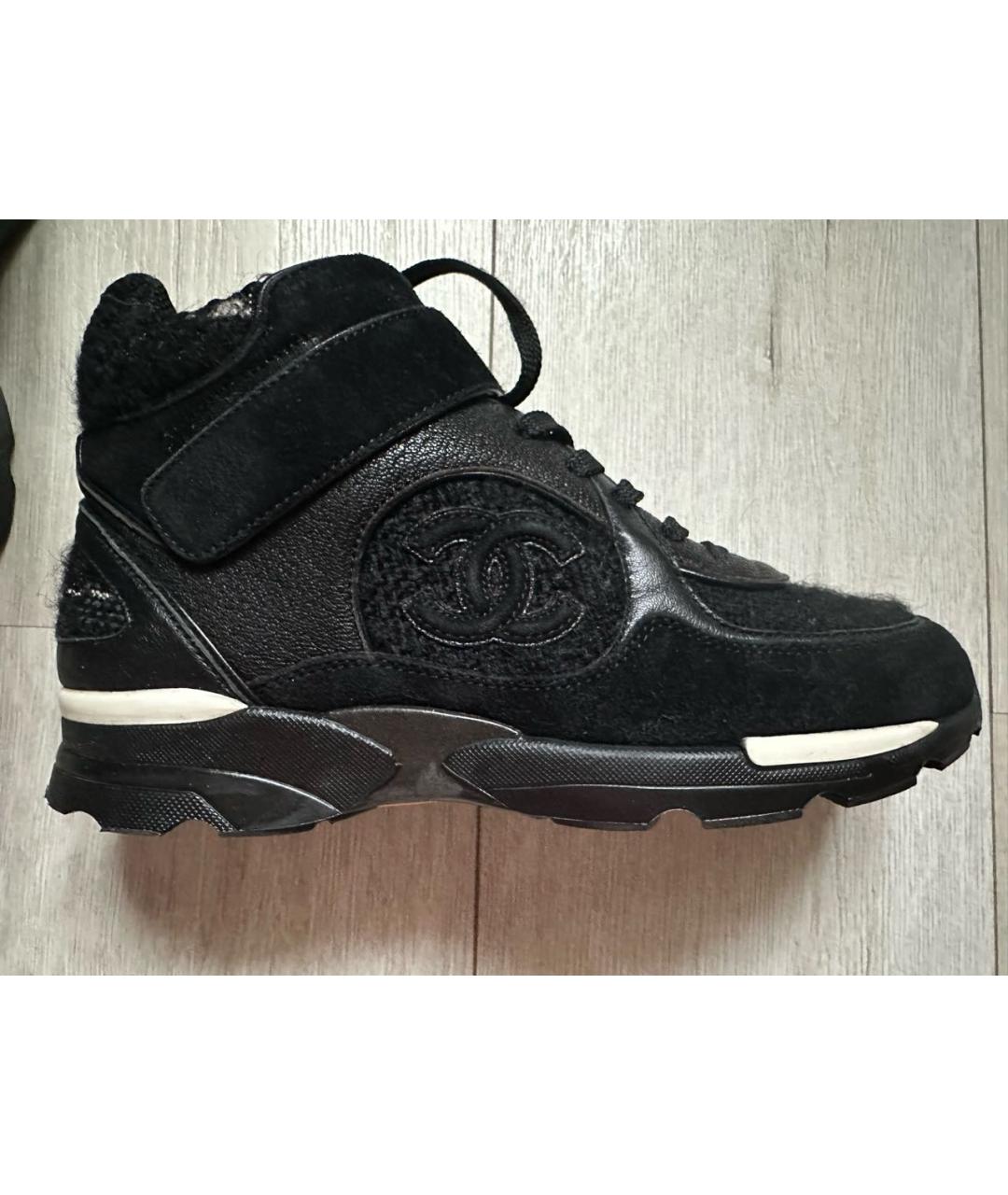 CHANEL Черные кроссовки, фото 8