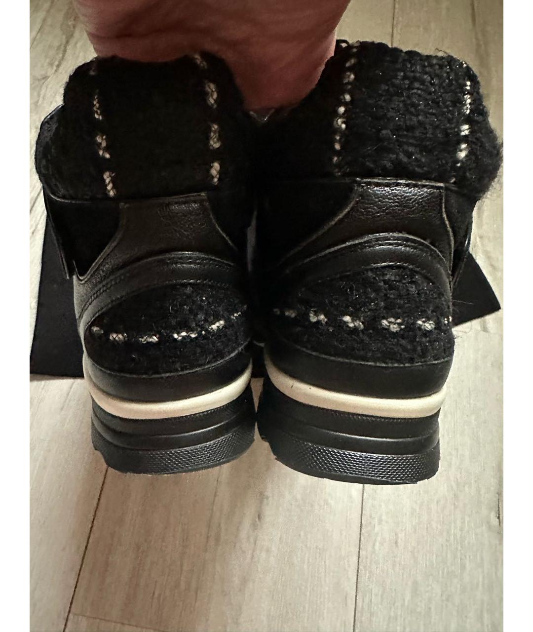 CHANEL Черные кроссовки, фото 3