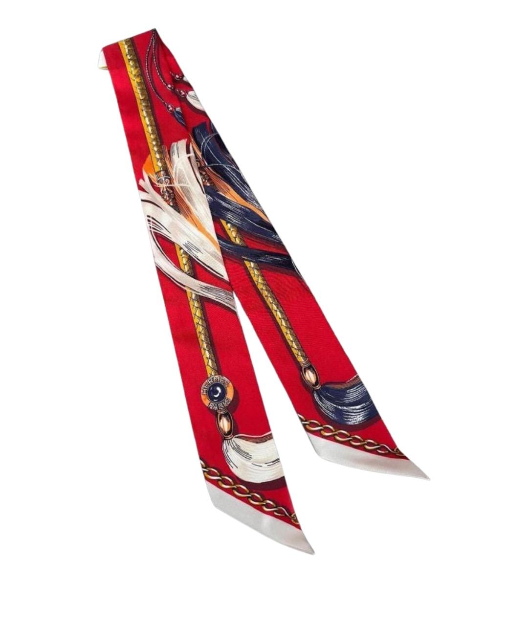 HERMES Мульти шелковый платок, фото 1