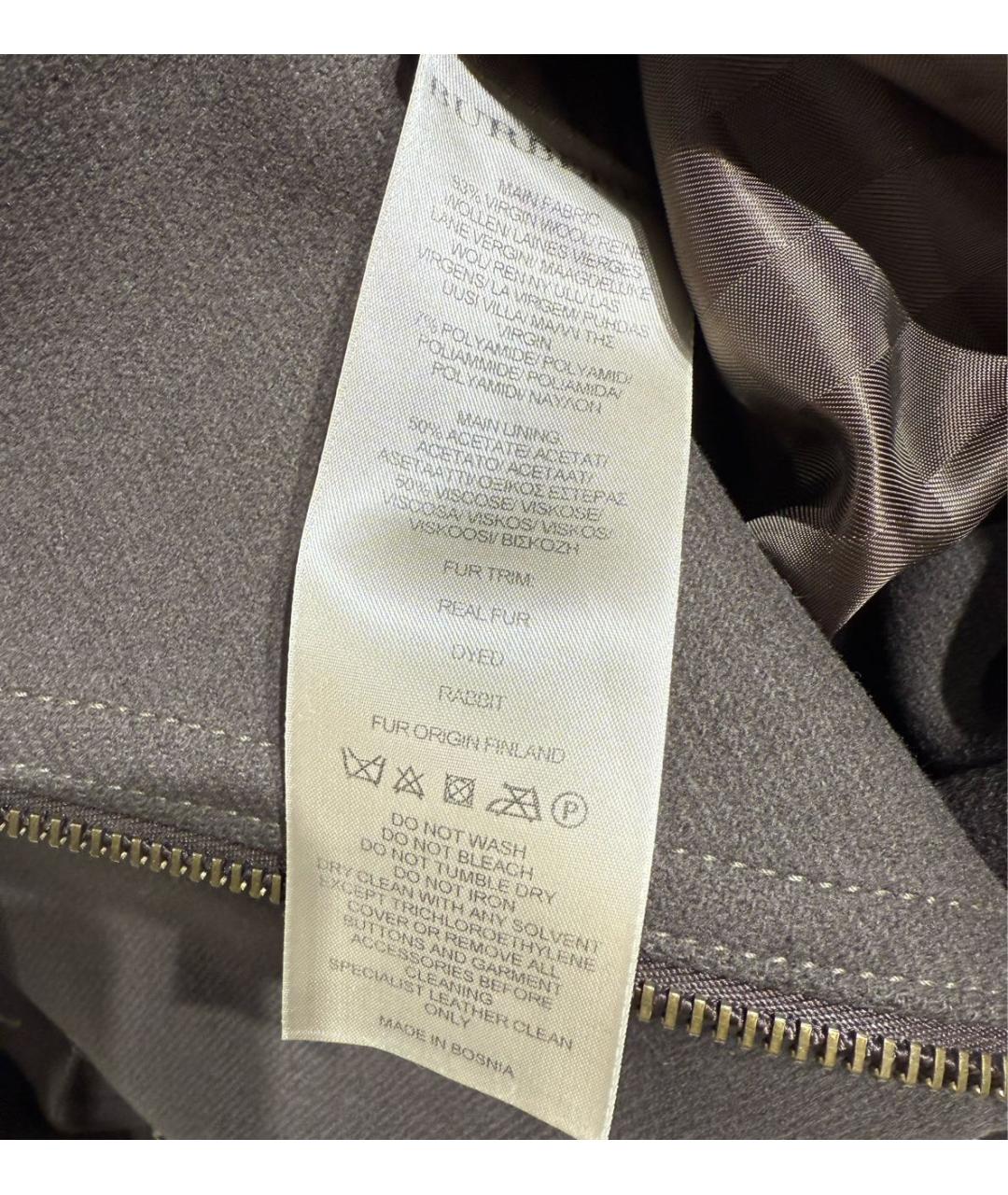 BURBERRY Хаки шерстяное пальто, фото 7