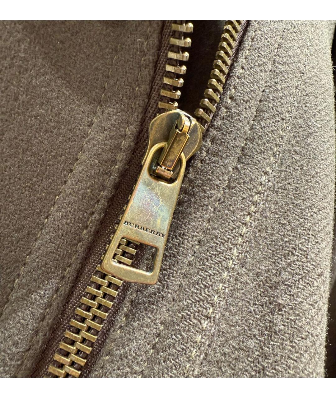 BURBERRY Хаки шерстяное пальто, фото 5