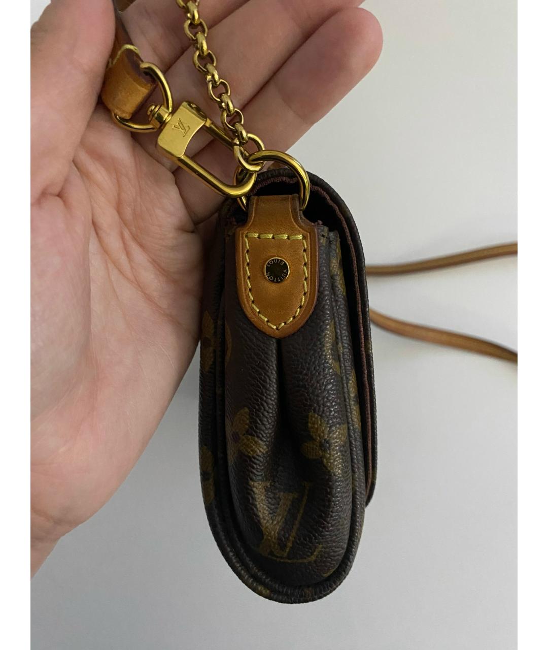 LOUIS VUITTON Коричневая сумка через плечо, фото 5