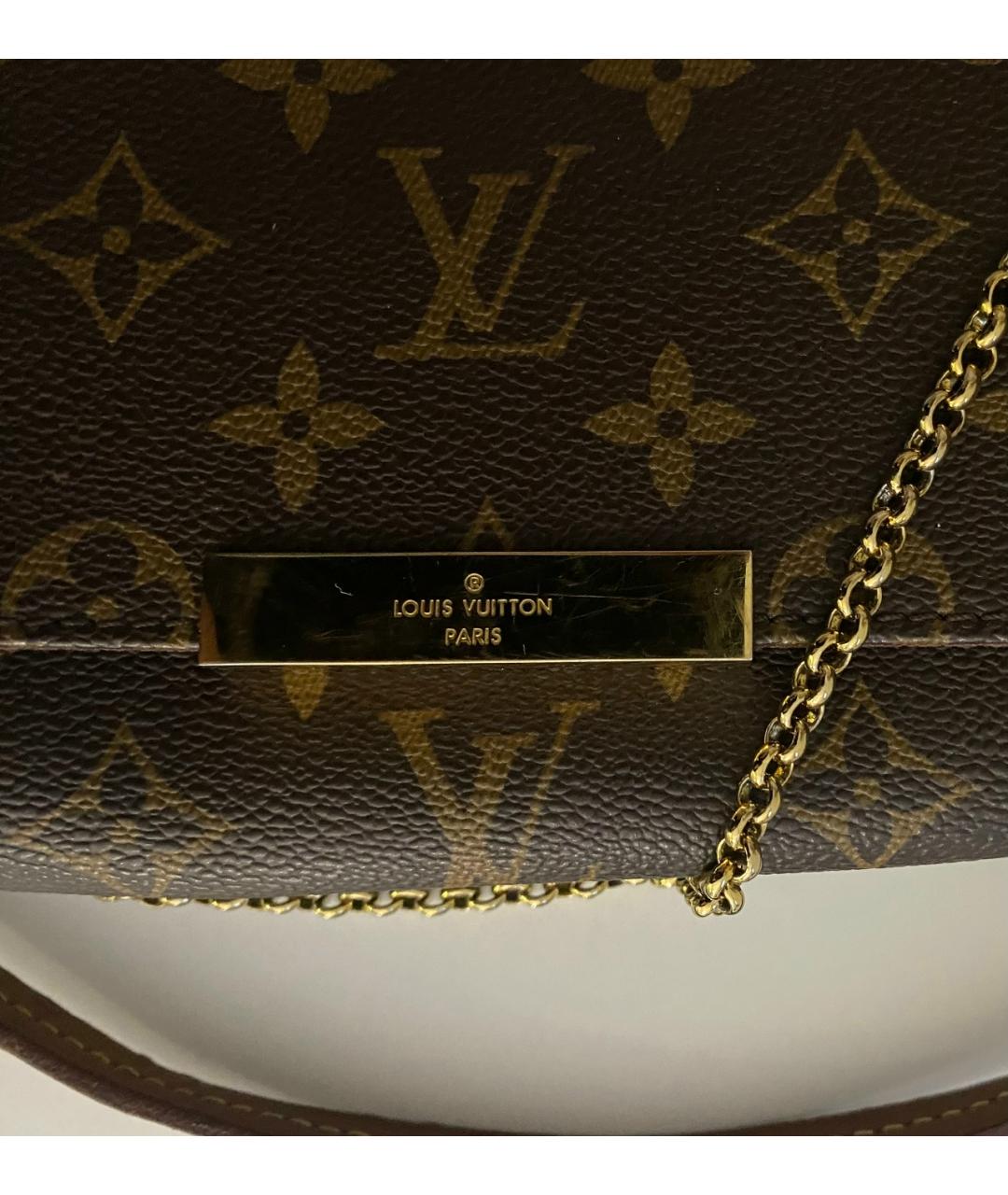 LOUIS VUITTON Коричневая сумка через плечо, фото 4