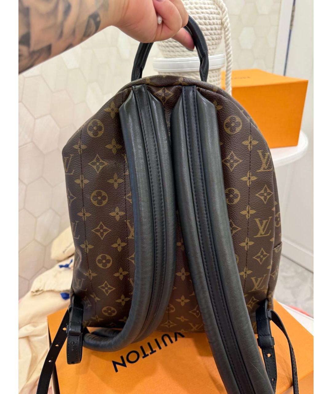 LOUIS VUITTON Коричневый рюкзак, фото 3