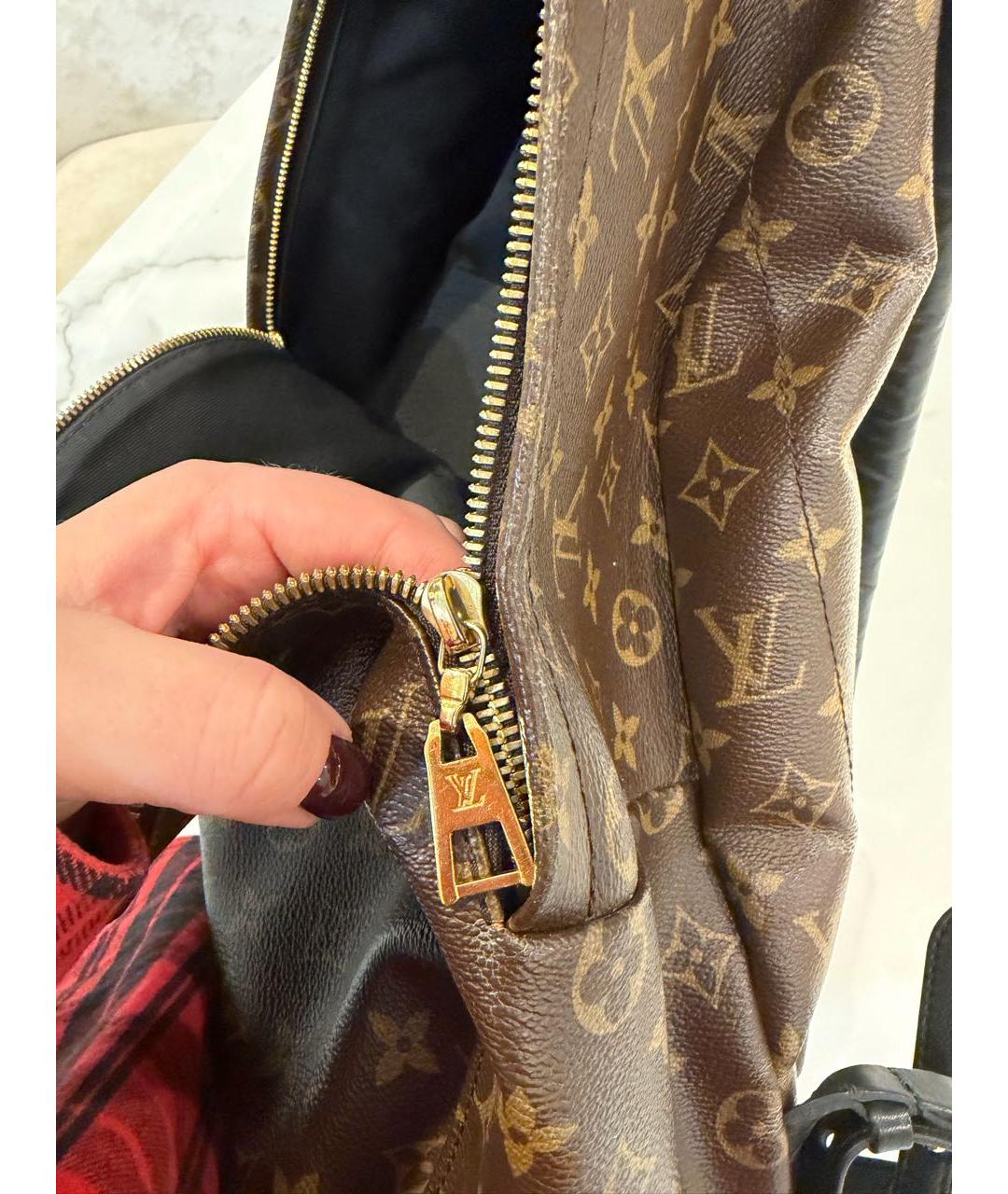 LOUIS VUITTON Коричневый рюкзак, фото 7