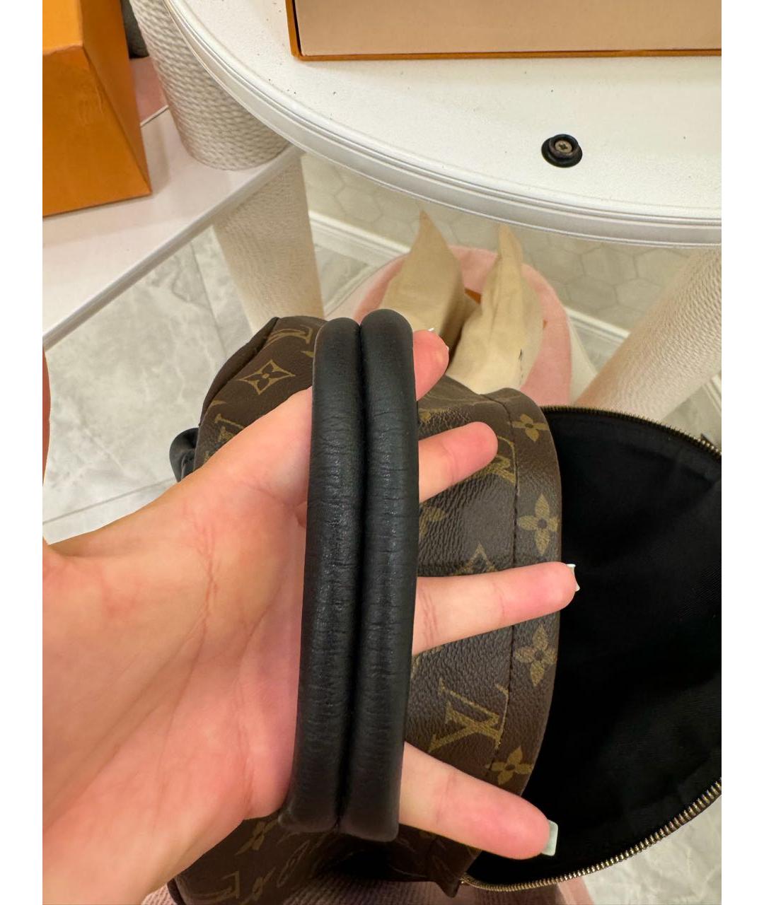 LOUIS VUITTON Коричневый рюкзак, фото 8
