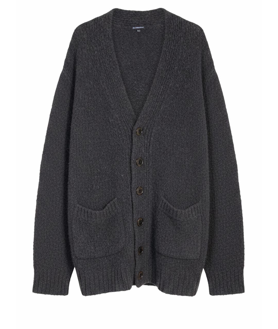 ANN DEMEULEMEESTER Серый шерстяной кардиган, фото 1