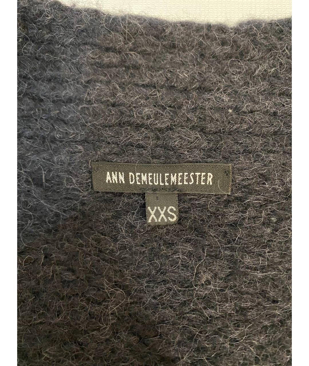 ANN DEMEULEMEESTER Серый шерстяной кардиган, фото 4