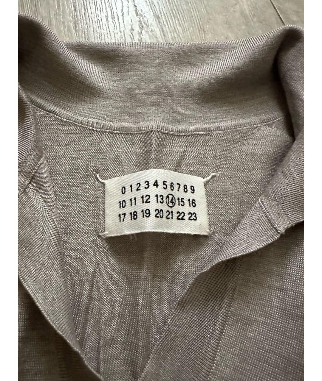 MM6 MAISON MARGIELA Бежевый шелковый джемпер / свитер, фото 2