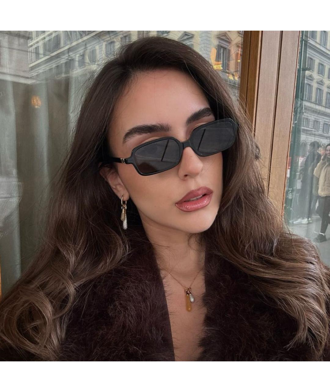 MIU MIU Черные пластиковые солнцезащитные очки, фото 4