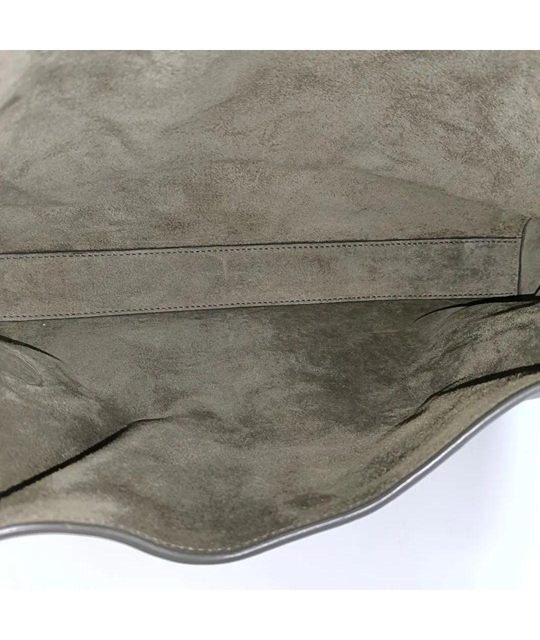 SAINT LAURENT Хаки кожаная сумка через плечо, фото 6