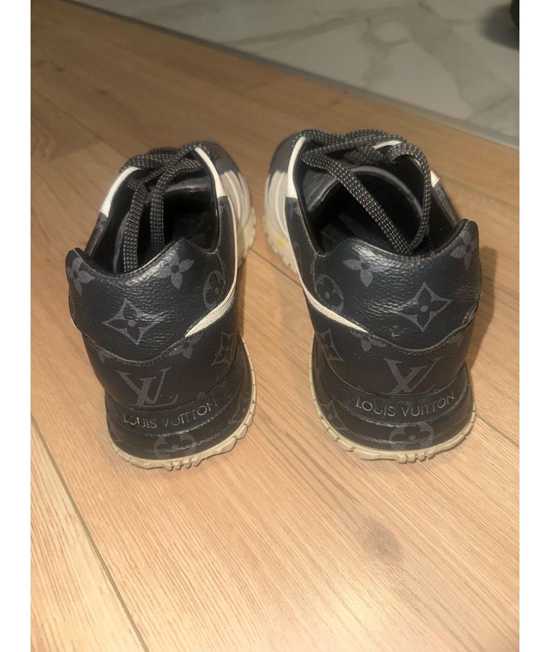 LOUIS VUITTON Белые кожаные низкие кроссовки / кеды, фото 4