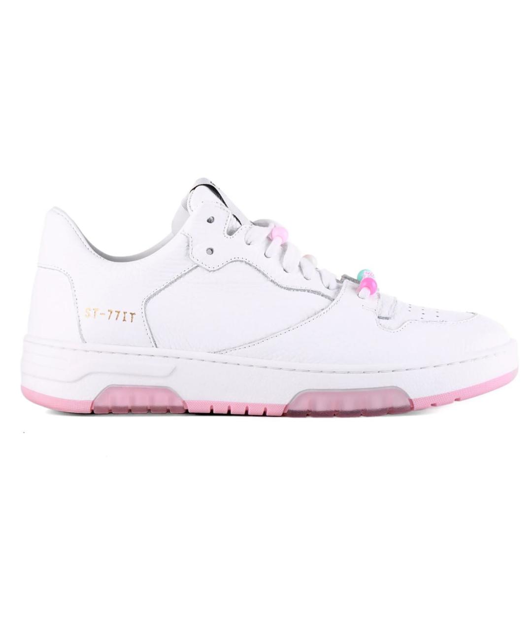 STOCKHOLM SURFBOARD CLUB Белые кожаные кроссовки, фото 1