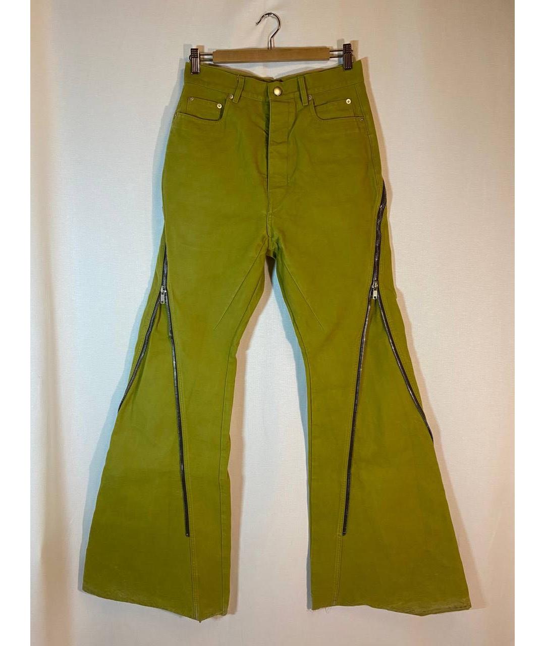 RICK OWENS Желтые хлопковые джинсы, фото 9