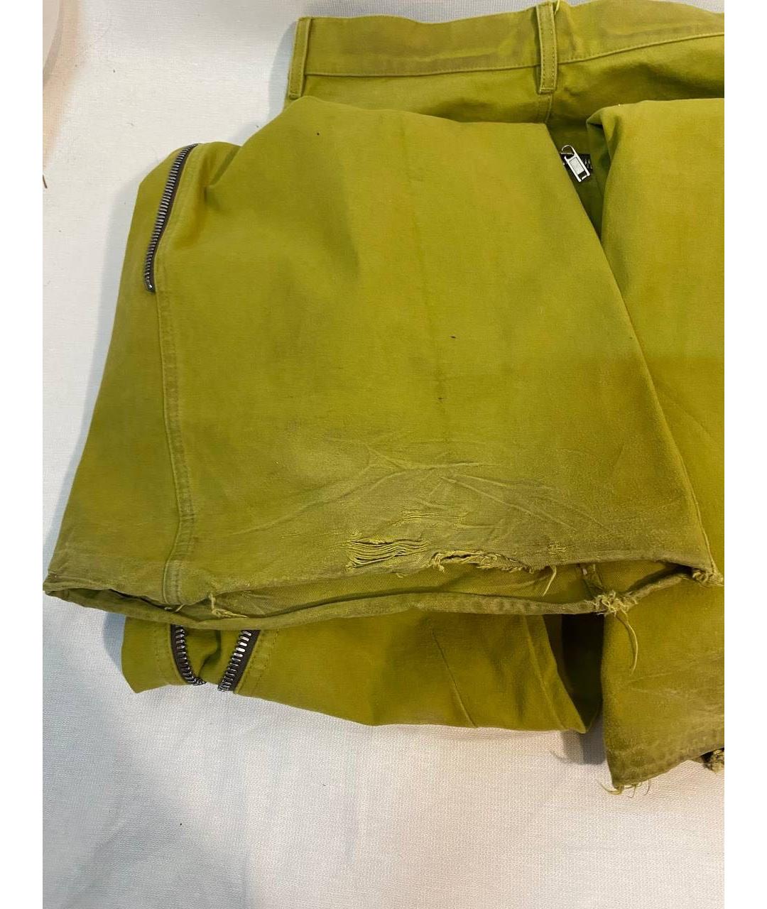 RICK OWENS Желтые хлопковые джинсы, фото 7